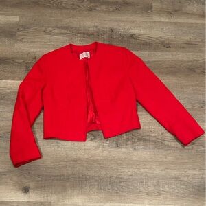 Pendleton Red Petite 100% virgin wool Peat coat jacket (size Small) Made in USA